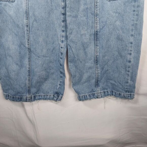 Hidden Los Angeles Jeans Women’s 26 Light Blue Cargo Utility Pockets 100% Cotton - Picture 6 of 13